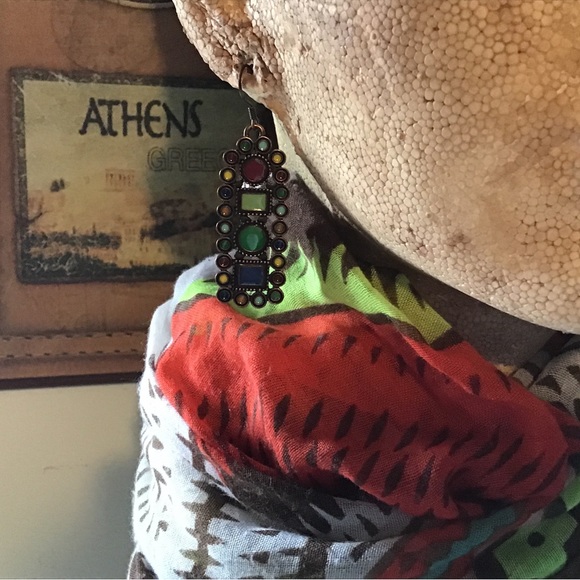 Rectangular Earrings - Picture 3 of 7